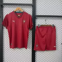 2026 Portugal Home World Cup Soccer Kids Kit Jersey+Shorts - view 1