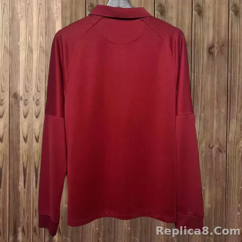 2020/21 Portugal Home Soccer Jersey Long Sleeve - detail