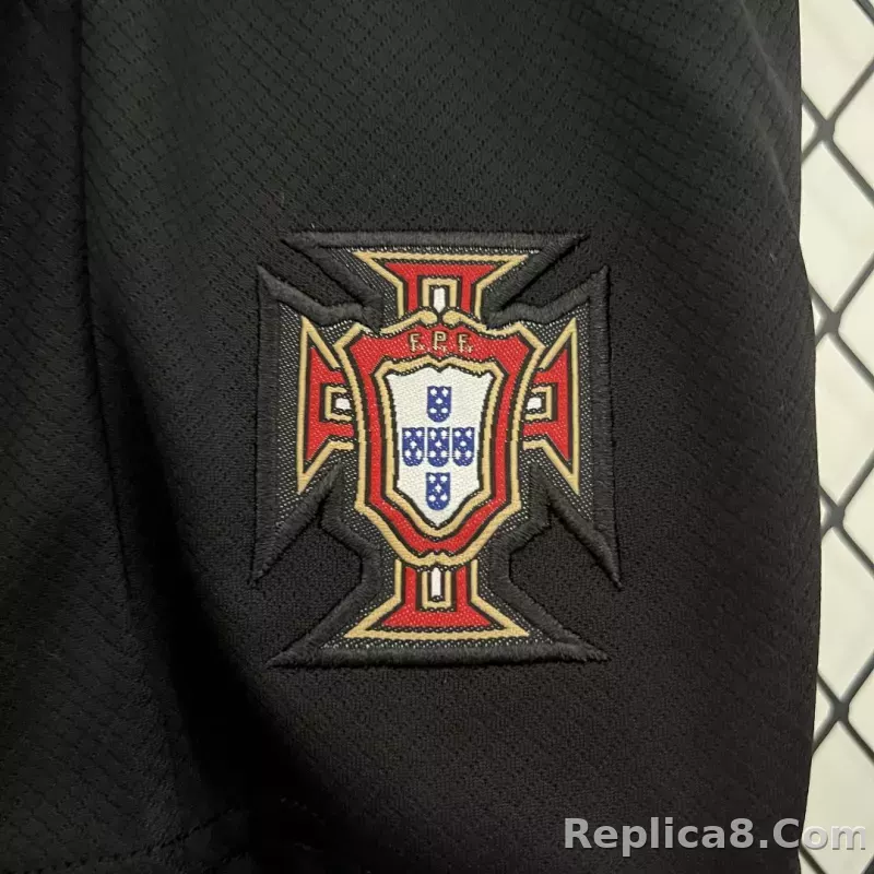 2024 Portugal Euro Cup Away Soccer Kids Kit Jersey+Shorts - detail