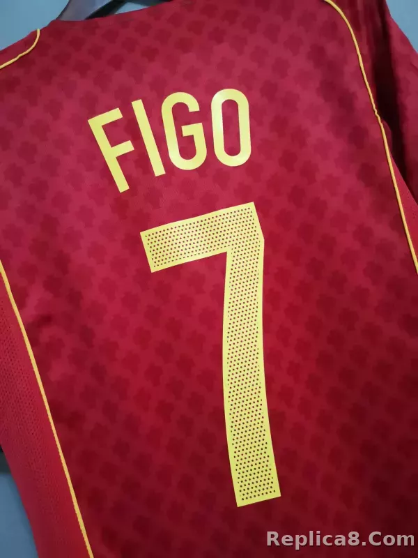 2004 Portugal C.Ronaldo #17 Euro Cup Home Retro Jersey - detail