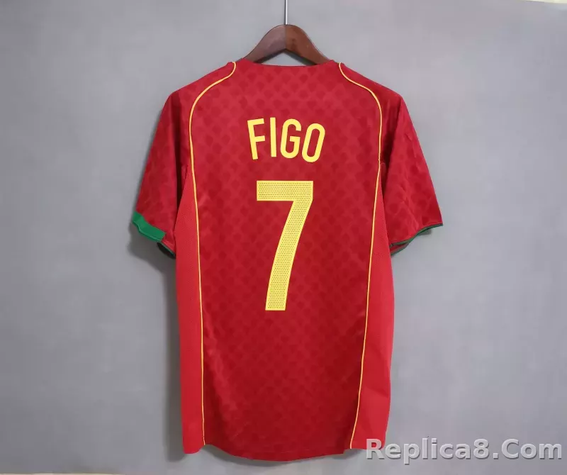 2004 Portugal C.Ronaldo #17 Euro Cup Home Retro Jersey - detail