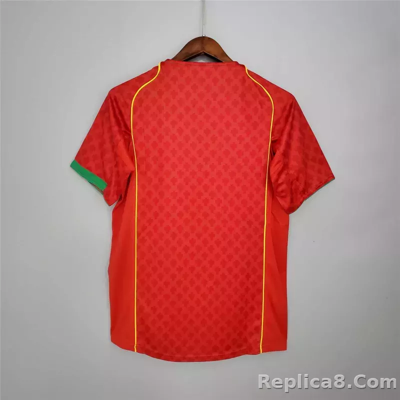 2004 Portugal C.Ronaldo #17 Euro Cup Home Retro Jersey - detail