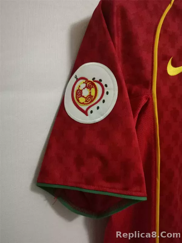 2004 Portugal C.Ronaldo #17 Euro Cup Home Retro Jersey - detail