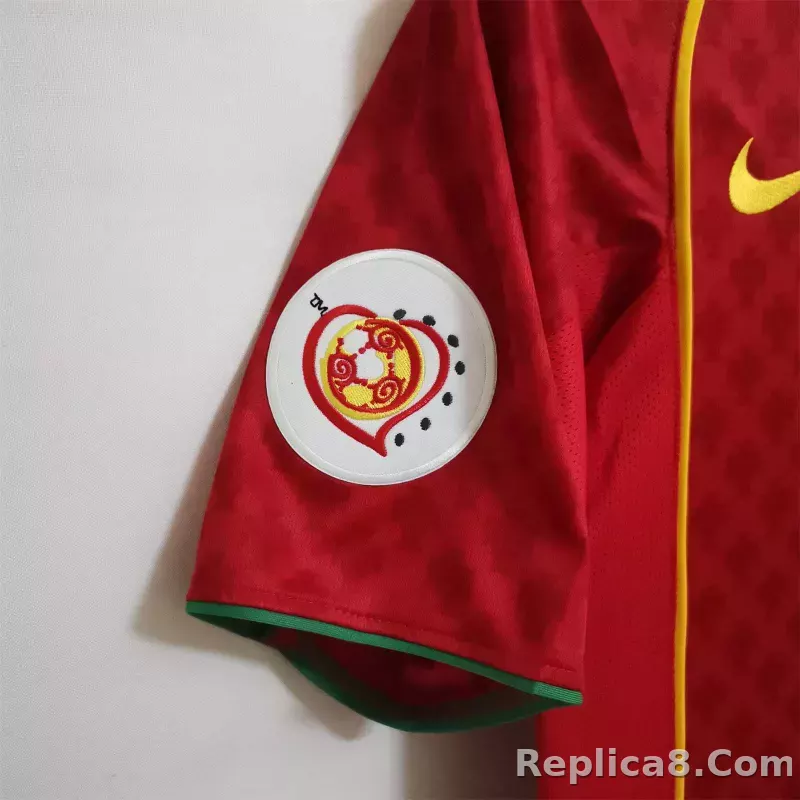 2004 Portugal C.Ronaldo #17 Euro Cup Home Retro Jersey - detail