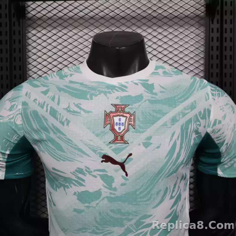2026 Portugal  Away World Cup Soccer Jersey Player Version White - detail