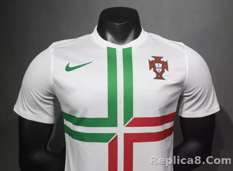 2012 Portugal  Euro Cup Away Retro Jersey Player Edition - detail