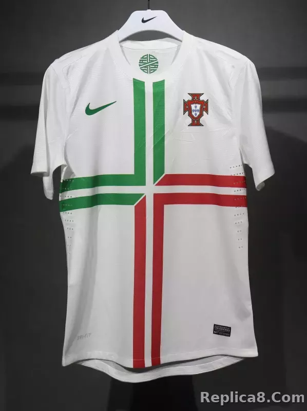 2012 Portugal  Euro Cup Away Retro Jersey Player Edition - detail
