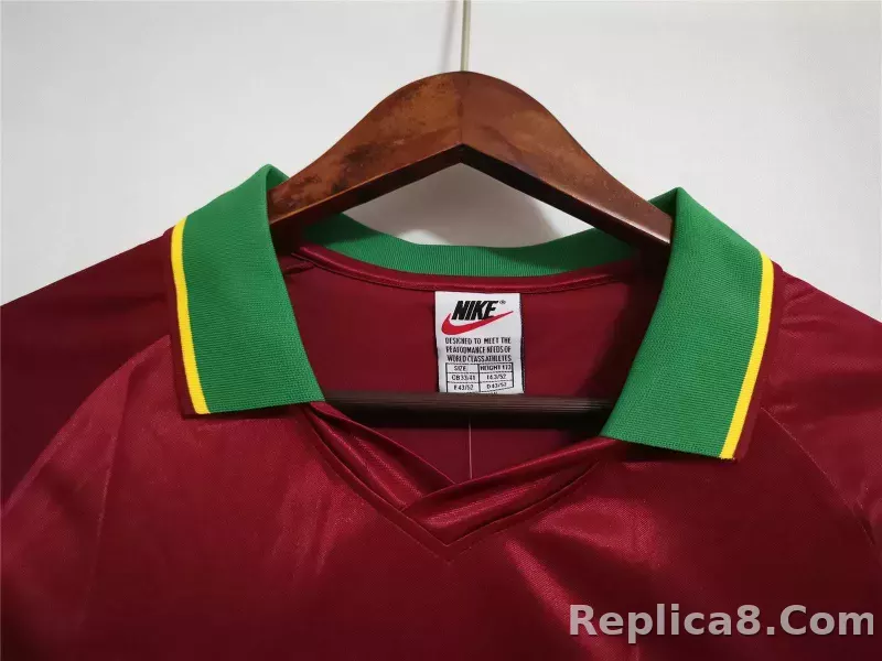 1998 Portugal  World Cup Home Retro Jersey - detail