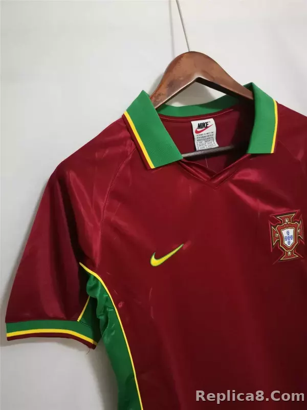 1998 Portugal  World Cup Home Retro Jersey - detail