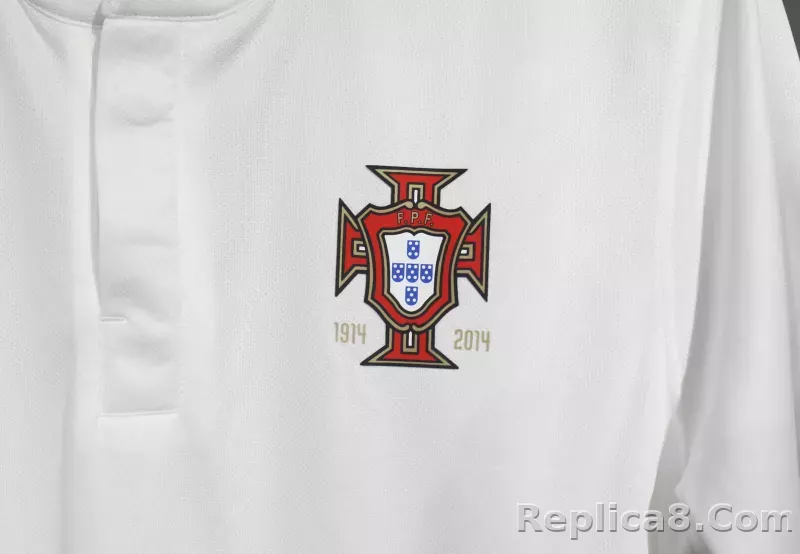 2014 Portugal  World Cup Away Retro Jersey Player Edition - detail