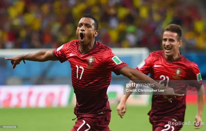 2014 Portugal  World Cup Home Retro Jersey Player Edition - detail