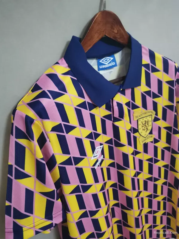 88-89 Scotland Third Away Soccer Retro Jersey - detail