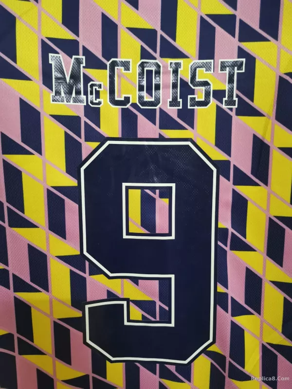 88-89 Scotland Third Away Soccer Retro Jersey - detail