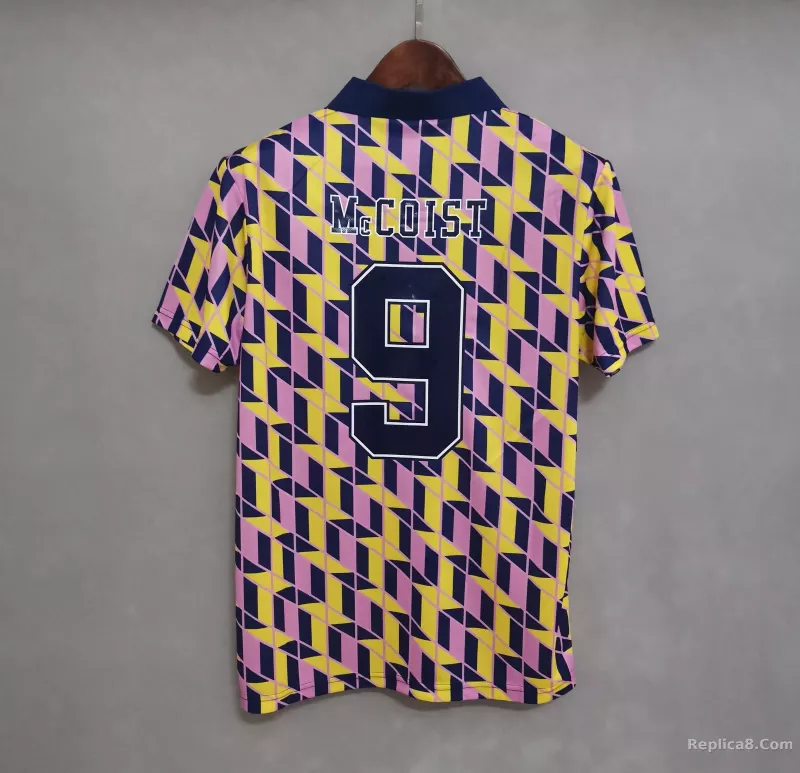 88-89 Scotland Third Away Soccer Retro Jersey - detail