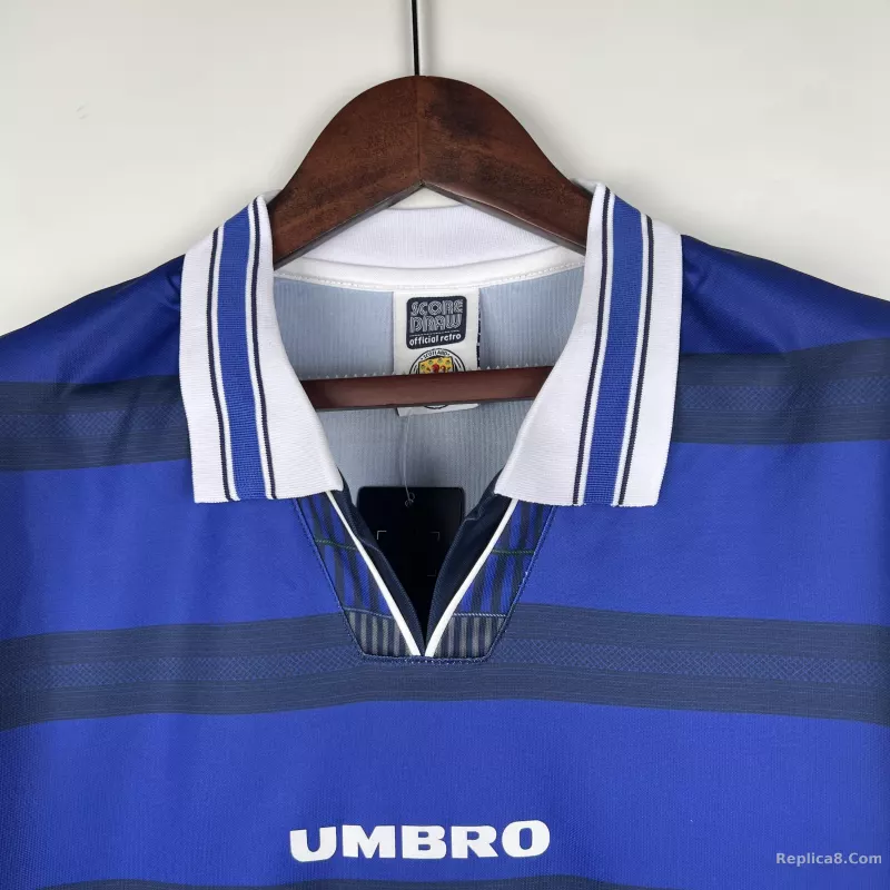 98-00 Scotland Home Soccer Retro Jersey - detail