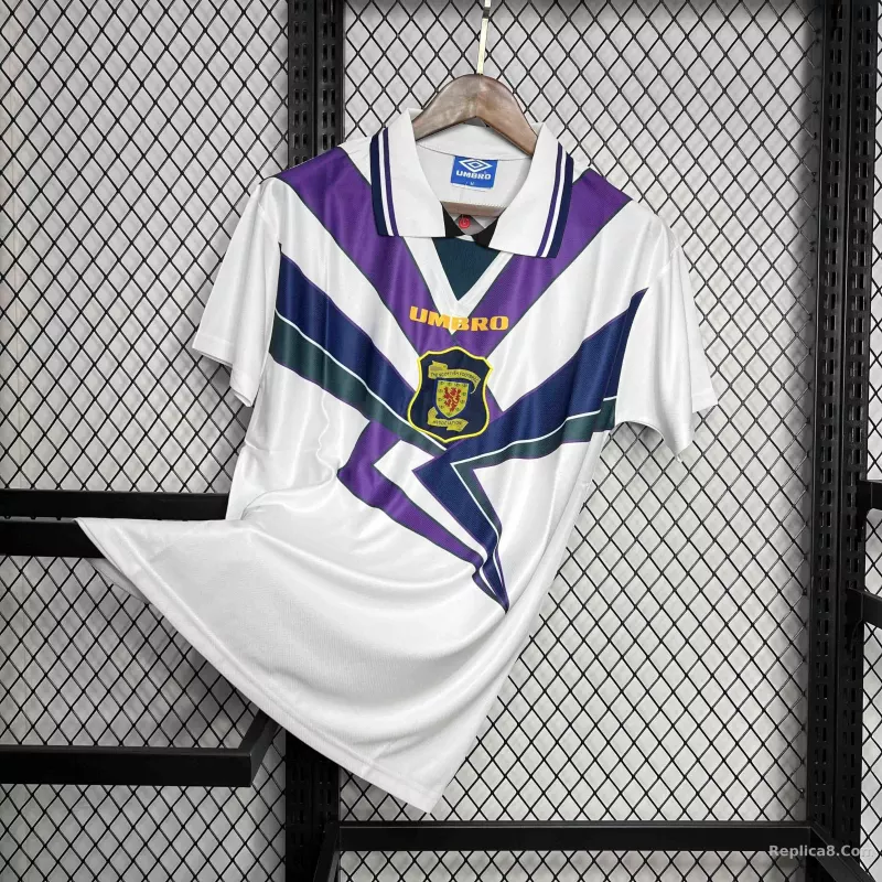 94-96 Scotland Away Soccer Retro Jersey - detail