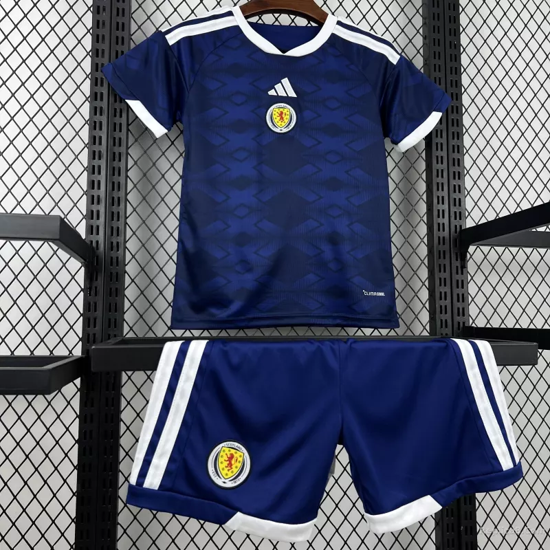 2026 Scotland Home World Cup Kids Kit Jersey+Shorts - detail