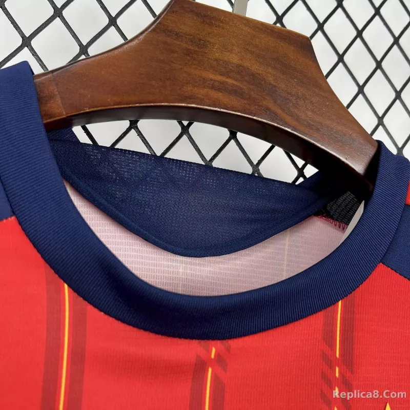 2026 Spain Home World Cup Soccer Jersey Long Sleeve - detail