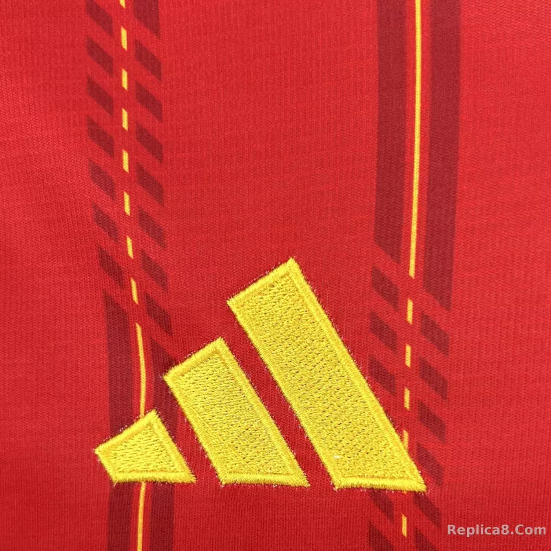 2026 Spain Home World Cup Soccer Jersey Long Sleeve - detail