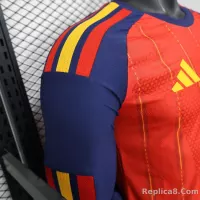 2026 Spain Home World Cup Soccer Jersey Authentic Shirt Long Sleeve - view 5