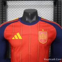 2026 Spain Home World Cup Soccer Jersey Authentic Shirt Long Sleeve - view 7