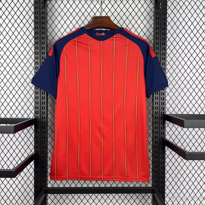 2026 Spain Home World Cup Soccer Jersey Custom Shirt - detail