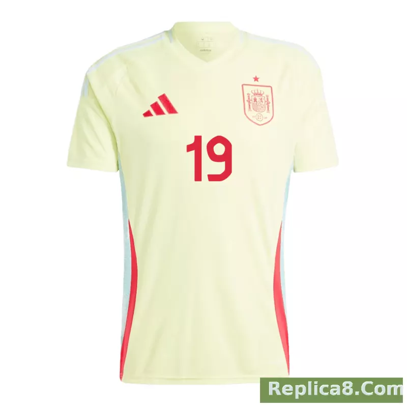 2024 Spain LAMINE YAMAL #19 Euro Cup Away Football Jersey - detail