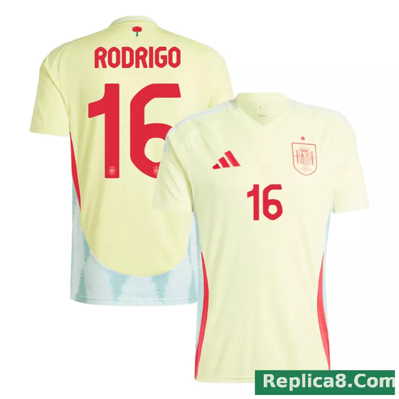 2024 Spain RODRIGO #16 Euro Cup Away Football Jersey
