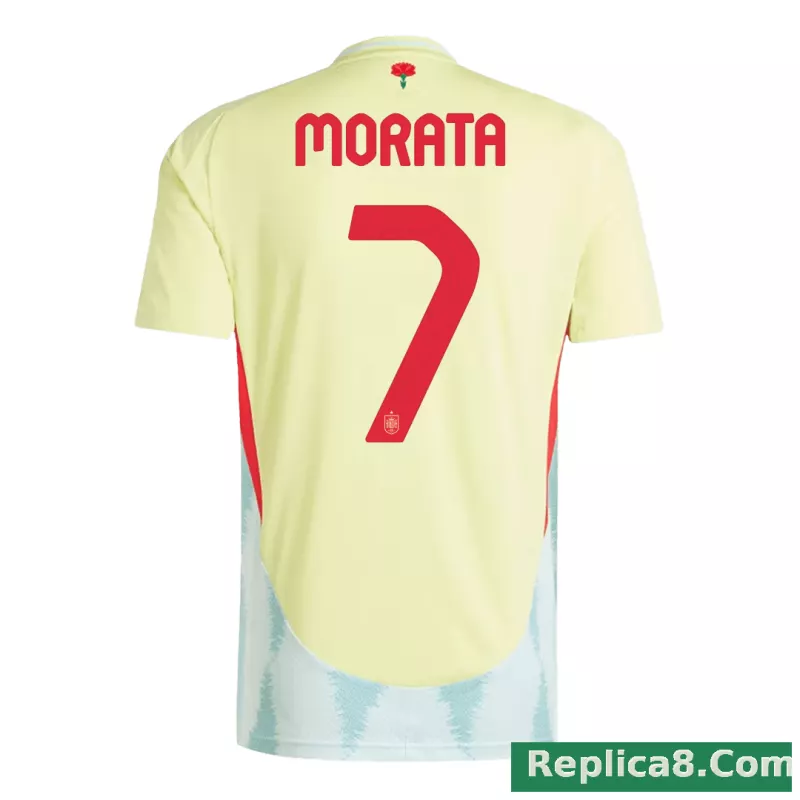 2024 Spain MORATA #7 Euro Cup Away Football Jersey - detail