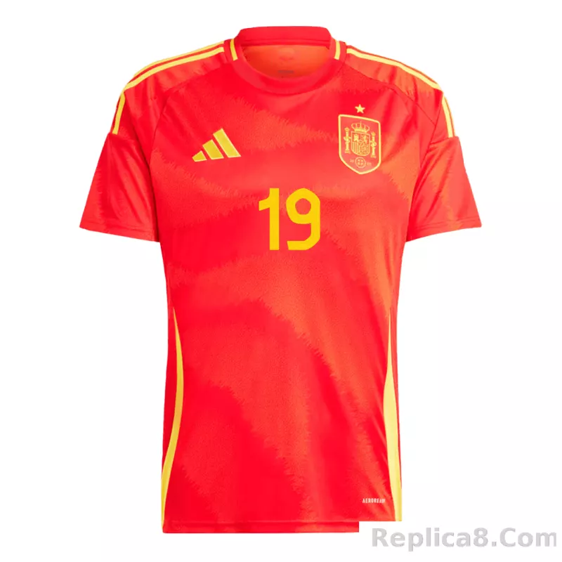 2024 Spain LAMINE YAMAL #19 Euro Cup Home Football Jersey - detail