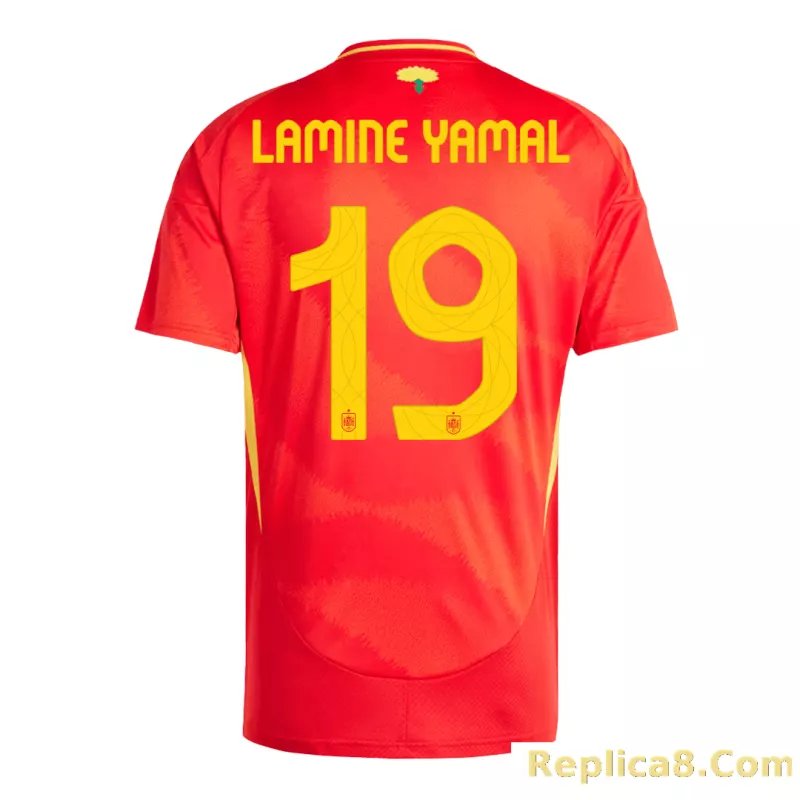 2024 Spain LAMINE YAMAL #19 Euro Cup Home Football Jersey - detail