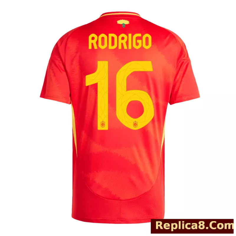 2024 Spain RODRIGO #16 Euro Cup Home Football Jersey - detail