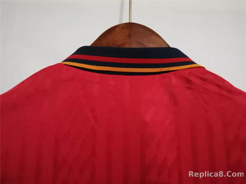 1994 Spain Home World Cup Retro Jersey - detail