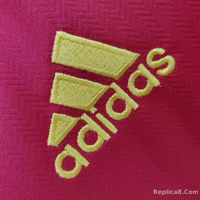 1998 Spain Home World Cup Retro Jersey - detail