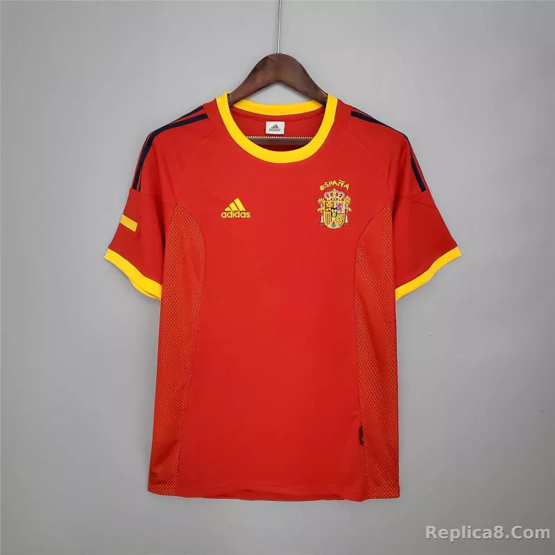 2002 Spain Home World Cup Retro Jersey