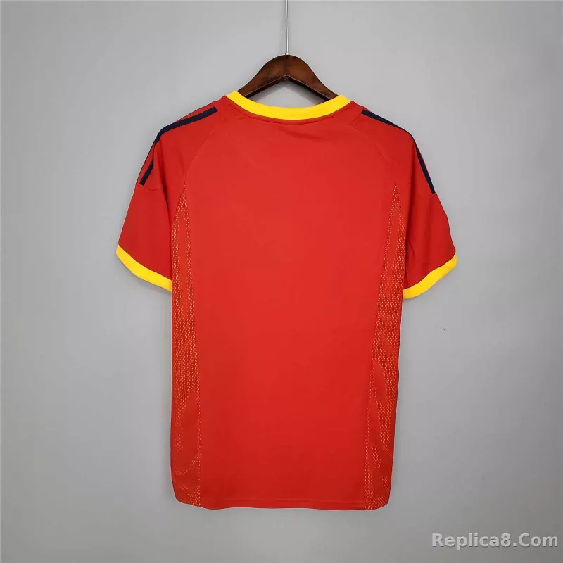 2002 Spain Home World Cup Retro Jersey - detail