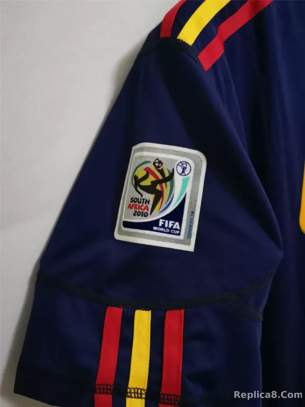 2010 Spain Away World Cup Final Retro Jersey - detail