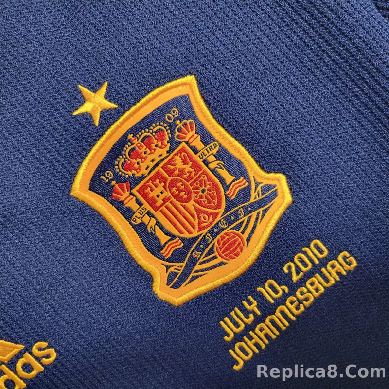2010 Spain Away World Cup Final Retro Jersey - detail