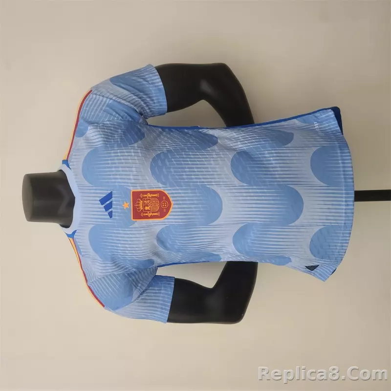 2022 Spain World Cup Away Player Edition Soccer Jersey