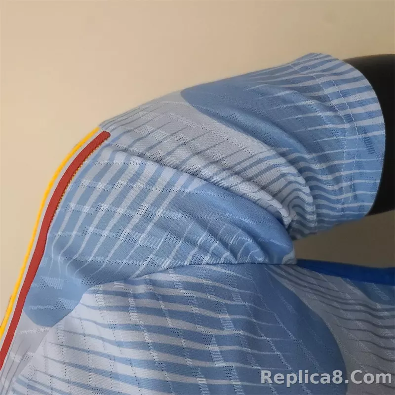 2022 Spain World Cup Away Player Edition Soccer Jersey - detail