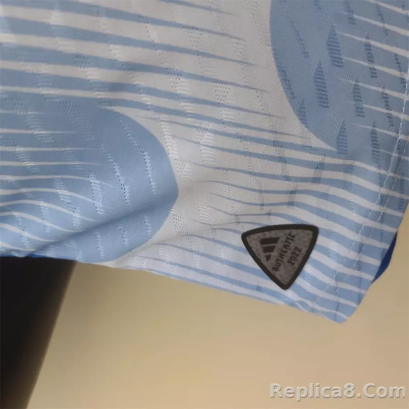 2022 Spain World Cup Away Player Edition Soccer Jersey - detail