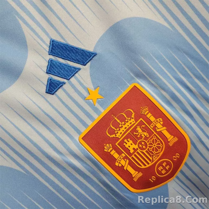 2022 Spain World Cup Away Fan Edition Soccer Jersey - detail