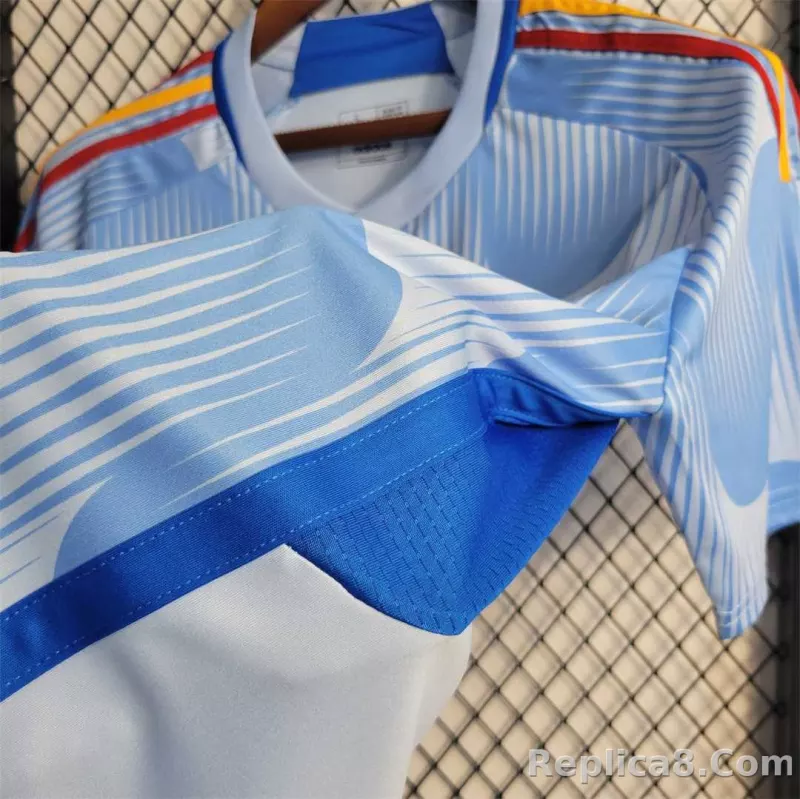 2022 Spain World Cup Away Fan Edition Soccer Jersey - detail