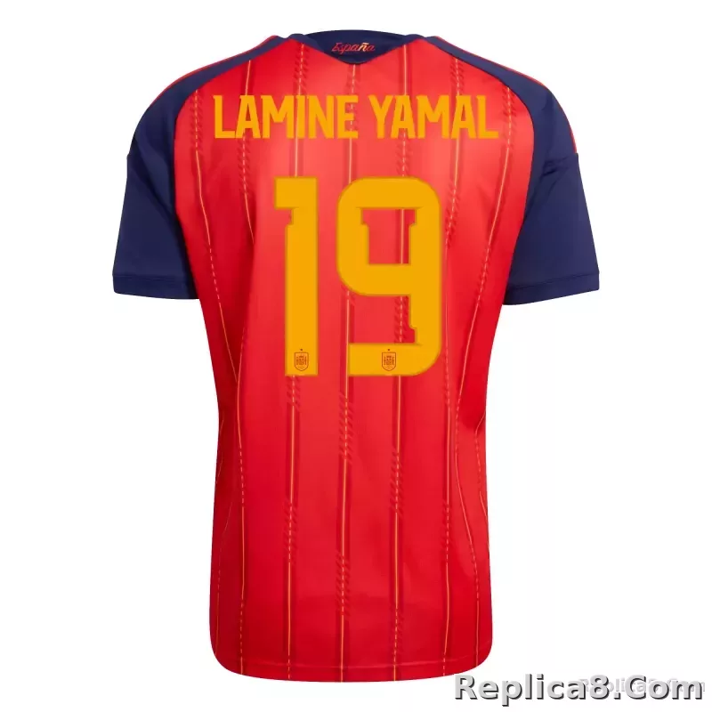 Camiseta Hombre Primera Equipación Mundial 2026 Authentic - Lamine Yamal - 19