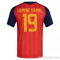 Lamine Yamal#19 Spain National Team adidas 2026 Home Replica Jersey - Red - view 3
