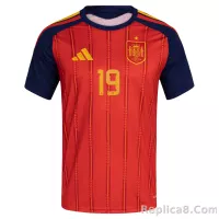 Lamine Yamal#19 Spain National Team adidas 2026 Home Replica Jersey - Red - view 4