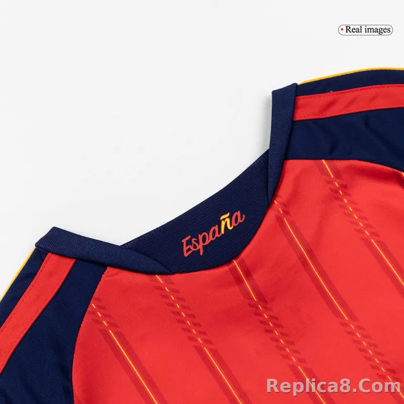 2026 Spain Home World Cup Soccer Kids Full Kit Jersey+Shorts+Socks - detail