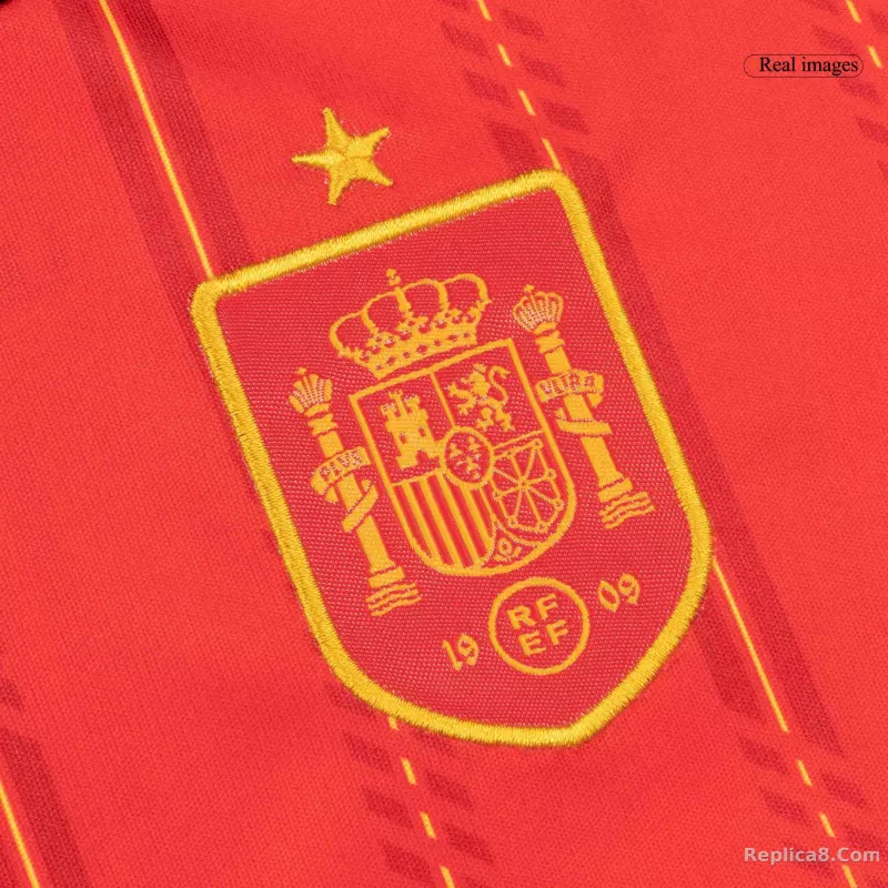 2026 Spain Home World Cup Soccer Kids Full Kit Jersey+Shorts+Socks - detail