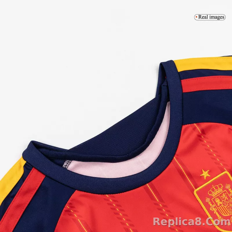 2026 Spain Home World Cup Soccer Kids Full Kit Jersey+Shorts+Socks - detail
