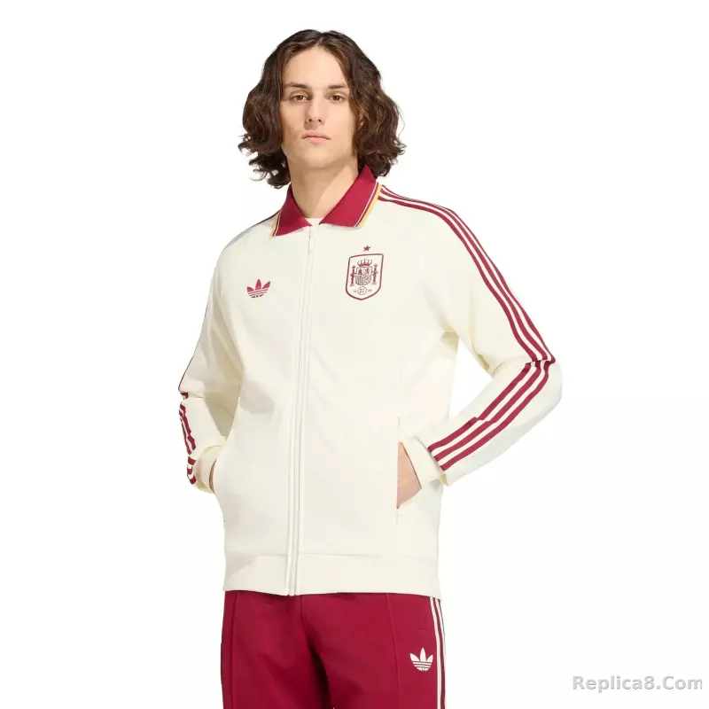 Adidas 2026 Spain Men's Away Originals Anthem Jacket - detail